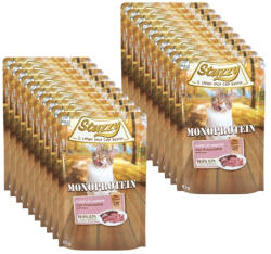 Stuzzy Stuzzy Monoprotein, nedves macskaeledel, friss sonka, 20x85 g, tasak