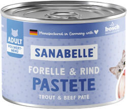 Bosch 6x195g Sanabelle All Meat Pisztráng & marha nedves macskatáp