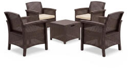 Leziter Set de mobilier de grădină Venus Quadro maro (LBIV2GAR-BAR_LBIVSZ-BAR_2)