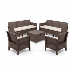 Leziter Venus II 8 locuri set de mobilier de grădină maro (LBIV2GAR-BAR_LBIV3K-BAR_2)