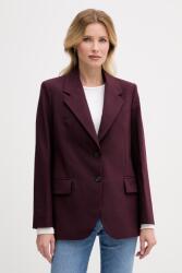 Tommy Hilfiger sacou cu un singur rând de nasturi pentru femei, cu amestec de lână PPY2-KZD07I_83X (WW0WW49589)