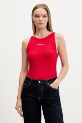 Tommy Jeans crop top pentru femei, din bumbac cu elastan 9BY2-TSDZRF_29X (DW0DW22806)