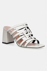 Pollini papuci cu toc pentru femei, din piele PPY2-KLD1CB_01X