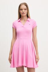 Tommy Hilfiger rochie evazată din bumbac cu elastan 9BY2-SUDZYA_30X (DW0DW22845)