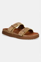 Tommy Hilfiger papuci pentru bărbați, din piele întoarsă CORK ADJUSTABLE SUEDE SANDAL PPY2-KLM00L_88X (FM0FM05869)
