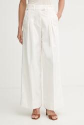 BOSS Orange pantaloni wide leg pentru femei, din bumbac cu elastan C Tanjura5-D PPY2-SPD0WY_00X (50558693)