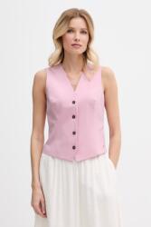 Tommy Hilfiger vestă cu un singur rând de nasturi pentru femei, cu amestec de lână PPY2-KZD07F_30X (WW0WW48882)