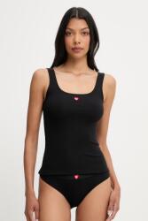 HUGO top loungewear pentru femei din modal HUGO HEART VEST 9BY2-TSDZWT_99X (50566824)