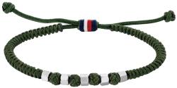 Tommy Hilfiger Tommy Hilifger Adjustable Nylon sötétzöld szövet férfi karkötő THJ2790680 (THJ2790680)