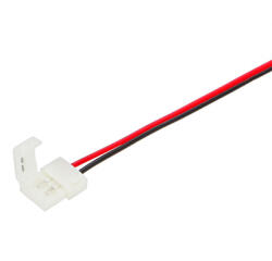 Anro LED Forrasztásmentes betáp csatlakozó 2835 és 3528-as 30 és 60 LED-es szalag toldásához (8 mm széles - 2 eres) (SR-8XB-2)