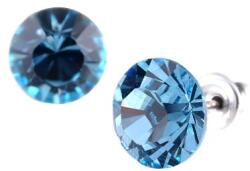Art Crystella Fülbevaló, aquakék SWAROVSKI® kristállyal, 8 mm, ART CRYSTELLA® (RSWF065) - webpapir