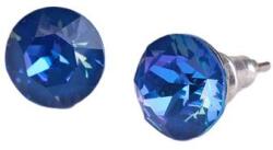 Art Crystella Fülbevaló, "Capri" kék SWAROVSKI® kristállyal, 8 mm, ART CRYSTELLA® (RSWF067)