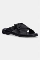 Camper papuci cu toc plat pentru femei, din piele Edy PPY2-OBDZW7_99X