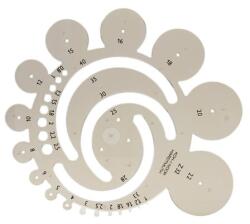 KOH-I-NOOR Radius sablon, műanyag, KOH-I-NOOR "z32 (TKOH749002)