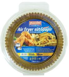 MAZZINI Sütőpapír, szilikonos, Air Fryer készülékhez, kerek, 16 cm, 50 db, MAZZINI "Premium (KHK1004) - webpapir
