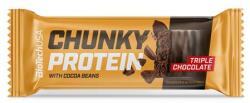 BioTechUSA Fehérjeszelet, gluténmentes, 50g, BIOTECH USA "Chunky Protein Bar", Triple Chocolate (KHEBIOUSA109)