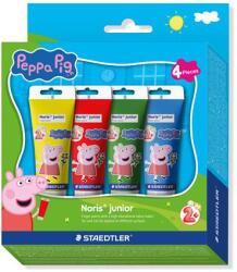 STAEDTLER Ujjfesték, STAEDTLER "Noris® Junior 8814", Peppa malac, 4 szín (TS8814L1)