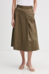 Tommy Hilfiger fustă în formă de A din in PPY2-SDD0GM_81X (WW0WW49651)