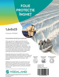 ODETEX LTD Fagyvédelmi fólia PP TERRA fehér 1, 6 × 5 m - 23 g/m2 növényvédő takaró (8 m2) (FPIP160523)
