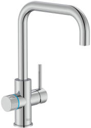 Roca Aquafy Hidegindítású konyhai csaptelep normál és szűrt vízhez U-kifolyóval, króm A5A8C3GC00 (A5A8C3GC00)