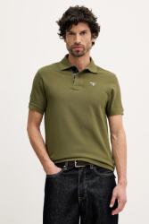 Barbour póló férfi pamut - zöld L - answear - 22 990 Ft