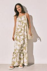 Women'Secret nyári viszkóz ruha - zöld S - answear - 17 090 Ft