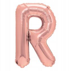 PartyPal Fólia lufi R betű rózsaszín arany rose gold 40cm Felirat Név Betű