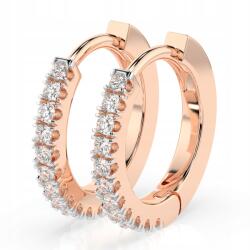 ESSYA 585 Arany Fülbevaló Gyémántokkal 0, 22 Ct Lab Essya (102-10109(1.3)-585-LAB-RED)