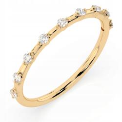 ESSYA 925 Ezüst Gyűrű Gyémántokkal 0, 18 Ct Lab Essya (101-10145-925-LAB-YEL)