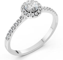 ESSYA 925 Ezüst Gyűrű Gyémántokkal 0, 64 Ct Lab Essya (101-10095(4.5)-925-LAB-WHT)