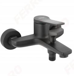 FERRO Stratos Black kádcsaptelep zuhanyfejjel, fekete (BSC1BL)