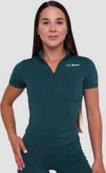 GymBeam Tricou pentru femei Cropped Ignite Dark Green - GymBeam - pcone