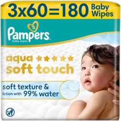 Pampers Servetele umede PAMPERS Aqua Soft Touch 99% apa - 4 culori disponibile (1100049764)