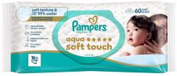 Pampers Servetele umede PAMPERS Aqua Soft Touch 99% apa - 4 culori disponibile (1100049766)