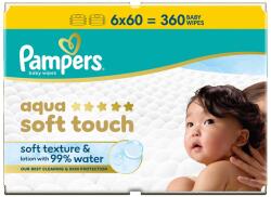 Pampers Servetele umede PAMPERS Aqua Soft Touch 99% apa - 4 culori disponibile (1100049767)