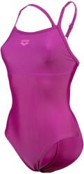 arena Feel Solid Lightdrop Back Bustier női fürdőruha, Bíbor-Borvörös