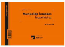 PÁTRIA Fogászati munkalap lemezes fogpótláshoz 50x3 lapos tömb A5 fekvő