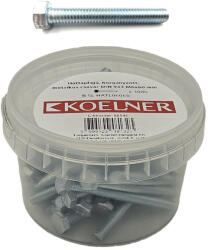  Hatlapfejű metrikus csavar tövigmenetes M10 horganyzott DIN933 8.8 - bakonykotoelem - 703 Ft