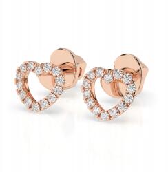 ESSYA 585 Arany Fülbevaló Gyémántokkal 0, 14 Ct Lab Essya (102-10028-585-LAB-RED)