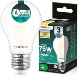 Lumileds LED izzó E27 A60 4, 9W 1055lm = 75W 2700K 360° Filament A energiaosztály LUMILED (LUMLEDJ0416)