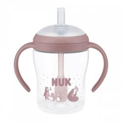 Nuk Perfect Match tanuló cumisüveg szívószállal Macska 150 ml (59211)