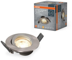 OSRAM Süllyesztett LED spot lámpatest GU10 4.3W 2700K meleg fényű 345lm nikkel Twistlock Osram (4099854444548)