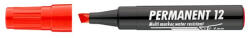 ICO Alkoholos marker, 1-4 mm, vágott, ICO "Permanent 12", piros (TICP12P) - papirtar