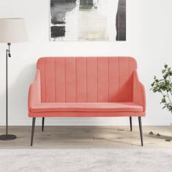 vidaXL Banca, roz, 110x76x80 cm, catifea GartenMobel Dekor (351467)