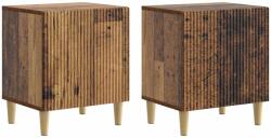 vidaXL Set 2 noptiere pentru dormitor, lemn vechi, 43 x 34, 5 x 50 cm (894582)