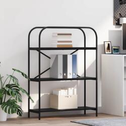 vidaXL Raft pentru carti Stejar negru 80 x 30 x 109 cm Lemn compozit GartenMobel Dekor (879845) Biblioteca