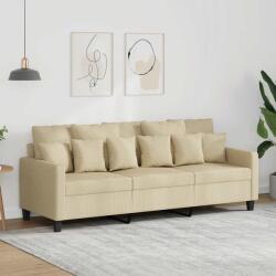 vidaXL Canapea cu 3 locuri, crem, 180 cm, material textil GartenMobel Dekor (359277) Canapea