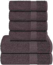 vidaXL Set prosoape 6 piese Antracit 360 g/m2 100% bumbac GartenMobel Dekor (137079) Prosop