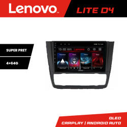 Lenovo Navigatie BMW Seria 1 E87 Lenovo Lite D4 4+64 GB Android Auto (KIT-BMW117+LITE-D4-9-4+64)