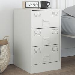 vidaXL Noptiera, alb, 34, 5x39x62 cm, otel GartenMobel Dekor (841785)